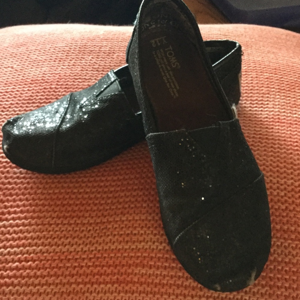 Sparkly Toms kids shoes