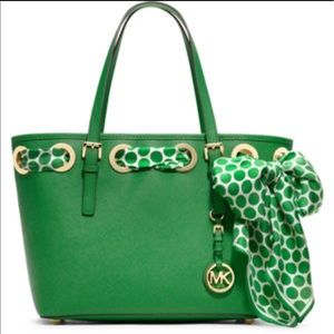 Michael Kors Jet Set Small Scarf Tote and wallet