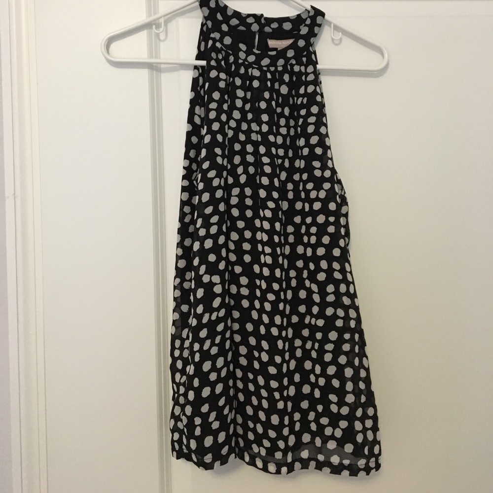 Banana Republic XS Petite sleeveless keyhole top