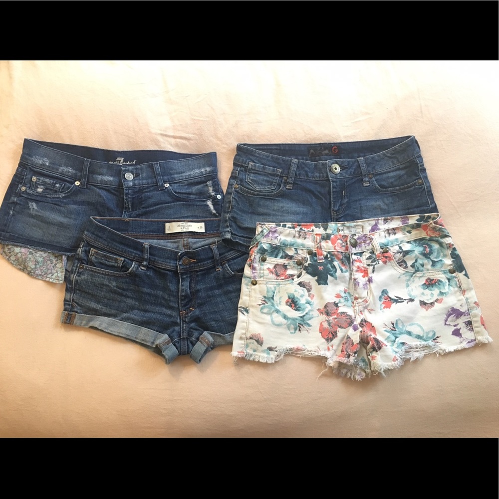 7 for All Mankind, Free People, Guess, A&F Shorts