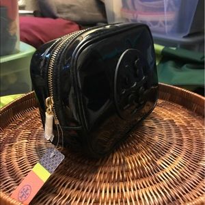 Tory Burch Patent Leather Cosmetic Case (new)