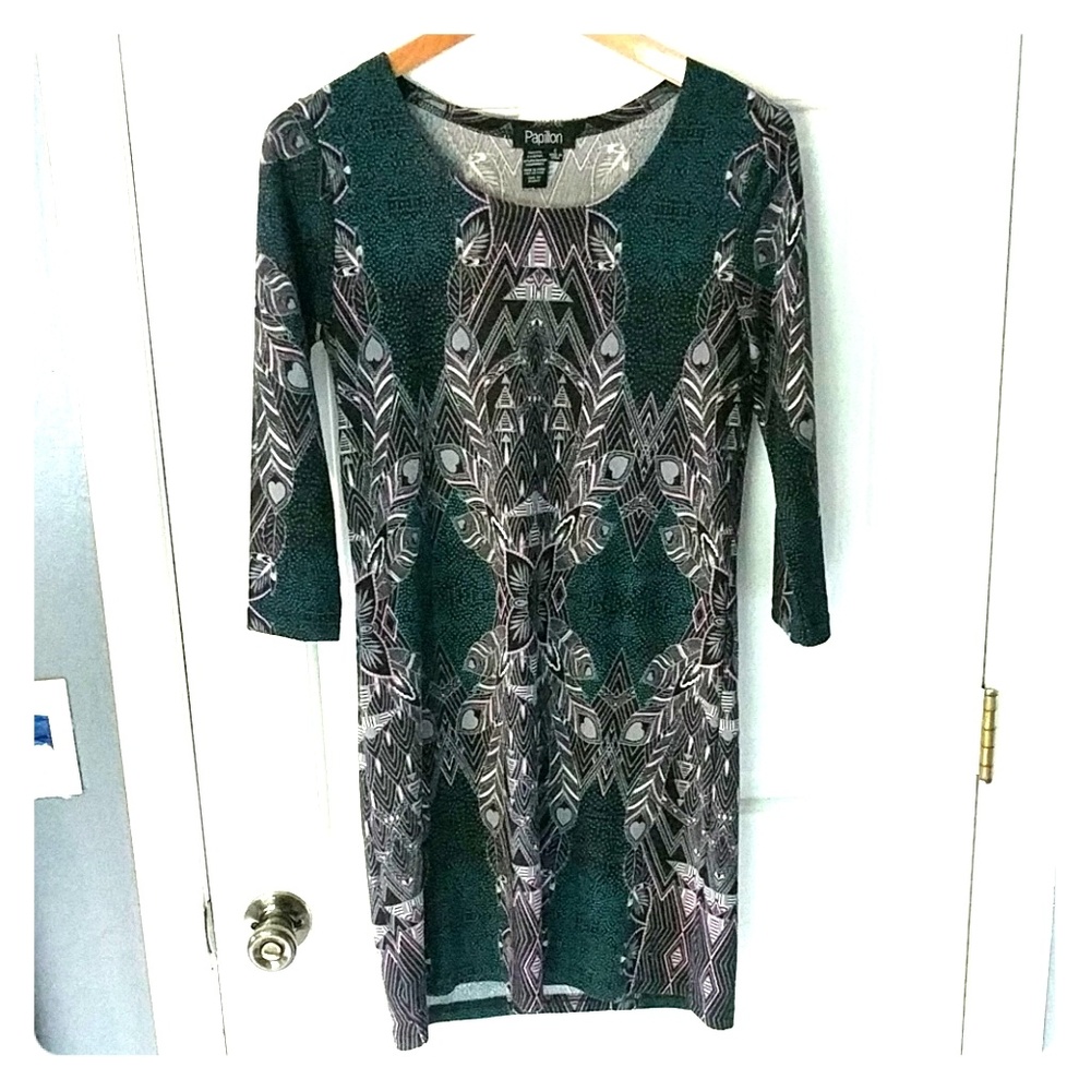 3/4 sweater dress tunic