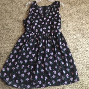 Black and floral sundress