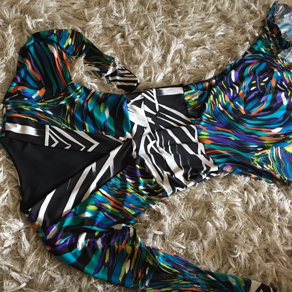 Boutique long and colorful dress - Picture 2 of 2