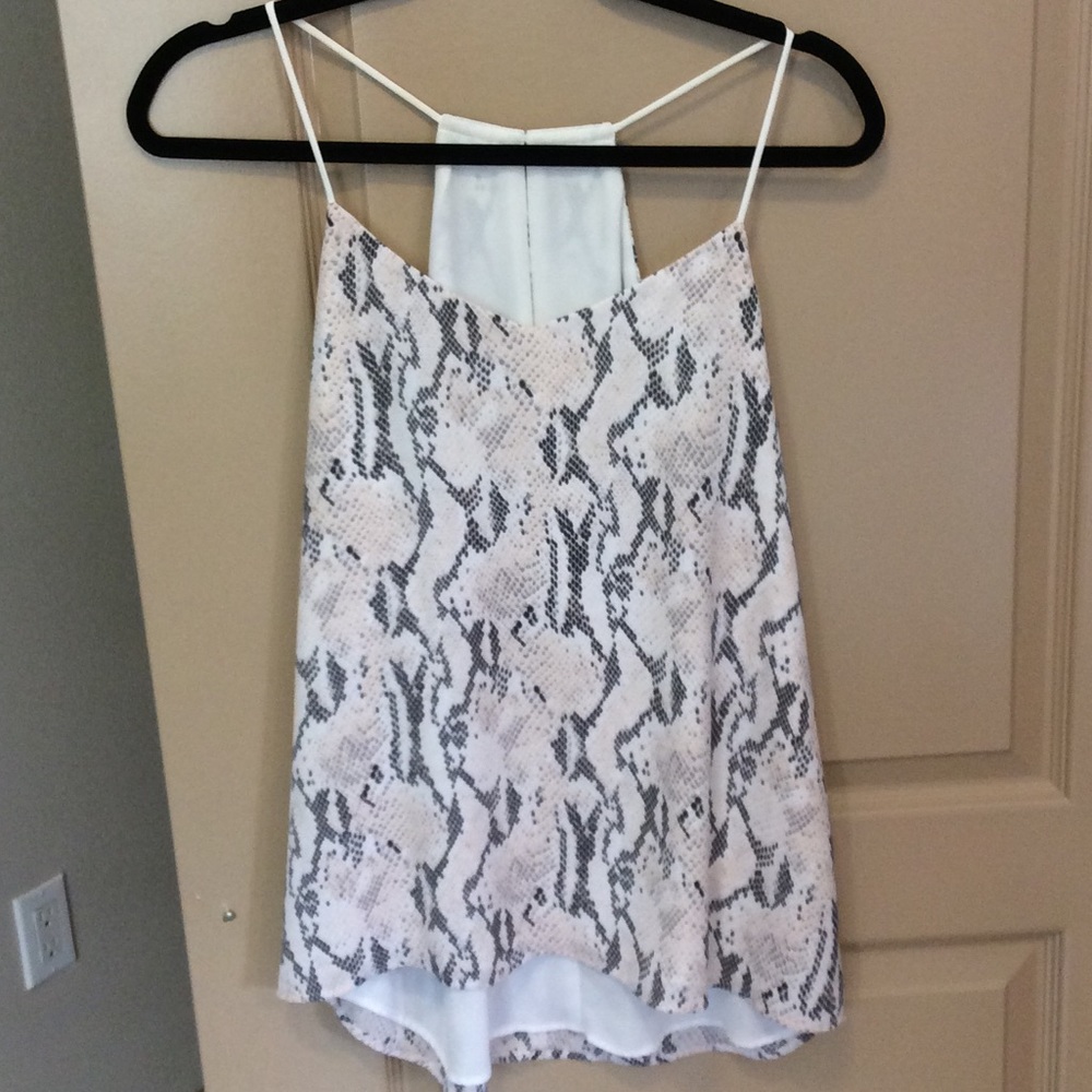 Express snake-skin top