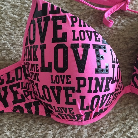 Pink Victoria secret bathing suit top - Picture 3 of 7
