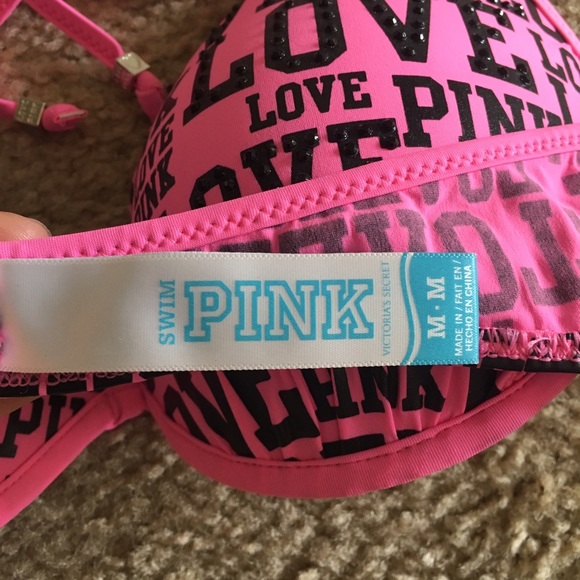 Pink Victoria secret bathing suit top - Picture 5 of 7