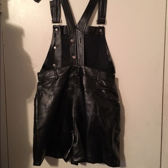 Faux leather skirt jumper size 13/14 - Picture 3 of 3