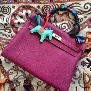 2pcs Silk Twilly + 3 Rodeo Bag Charm