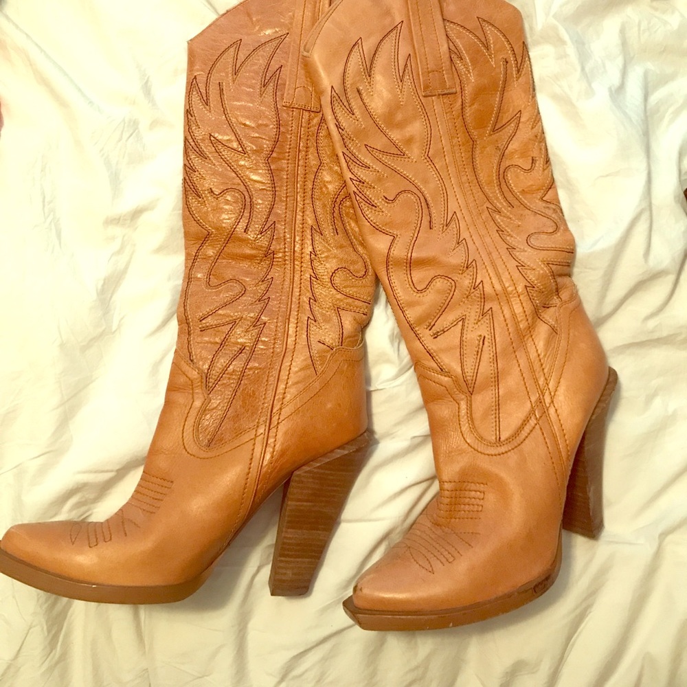 Jessica Simpson cowboy tall boots