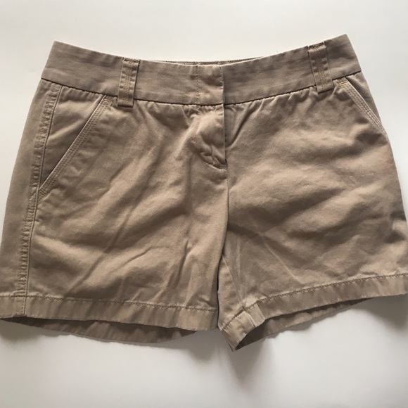 J. Crew Khaki Chino Shorts - Picture 1 of 3