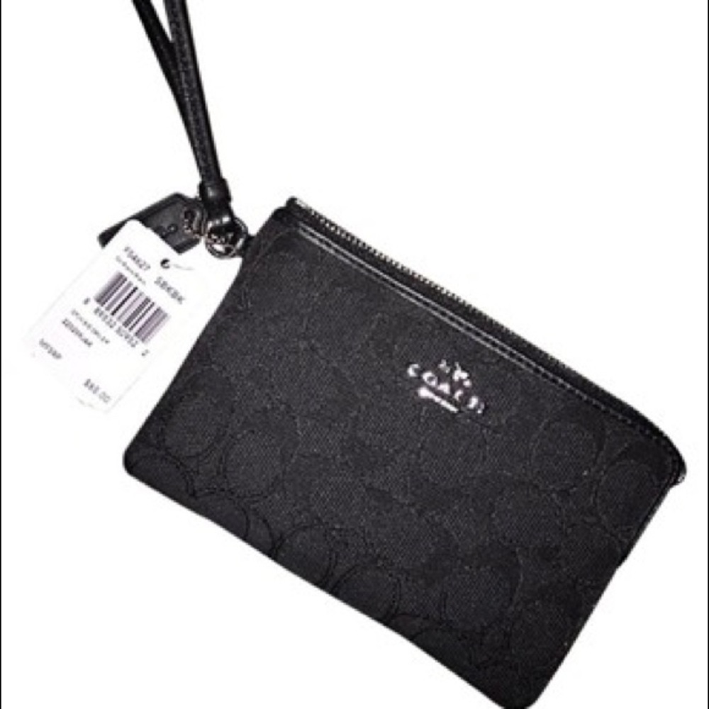 COACH Corner Zip Wristlet