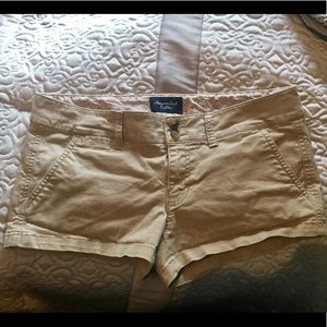American eagle khaki twill shorts