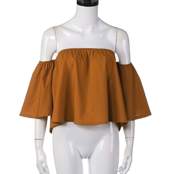 Crop Shoulder Top - Picture 4 of 4