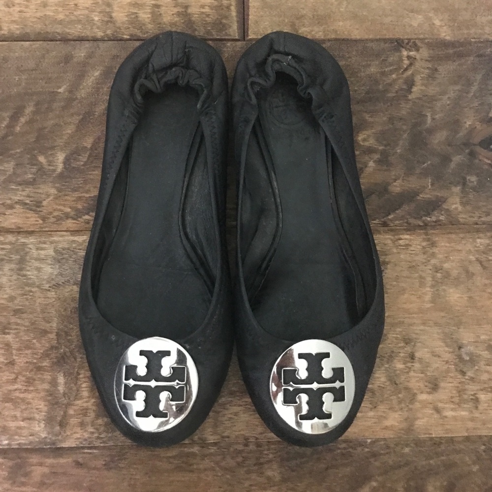 Tory butch black flats