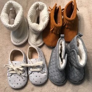 Four pair of shoes