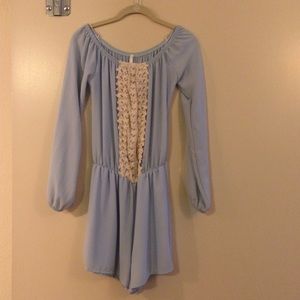 Baby Blue Romper by Sage