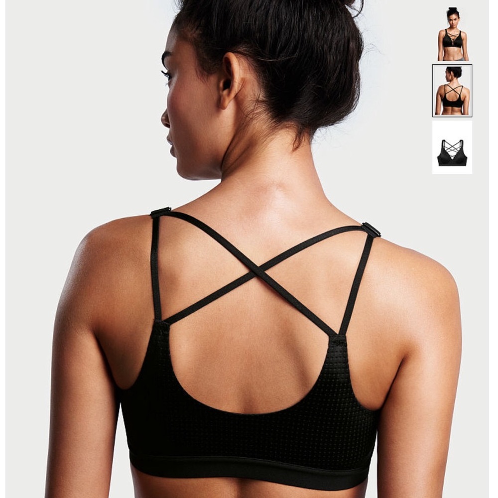 NWT Victoria's Secret lace-up sport bra - Picture 2 of 3