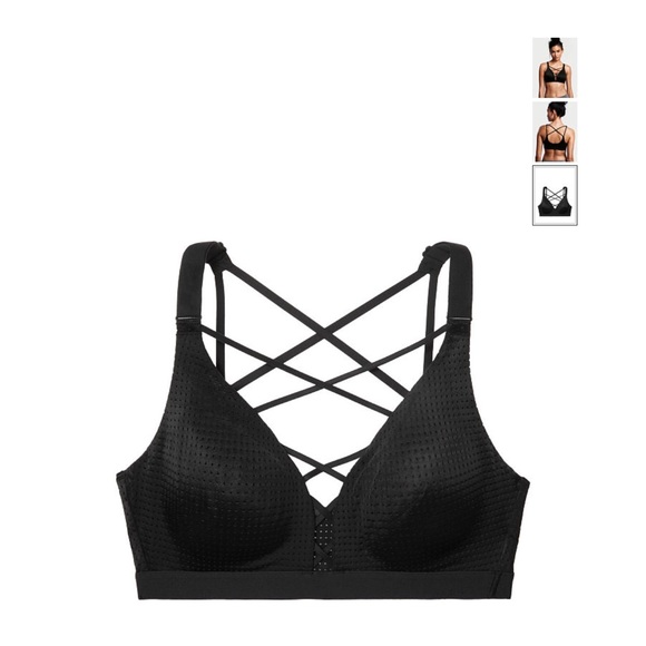NWT Victoria's Secret lace-up sport bra - Picture 3 of 3