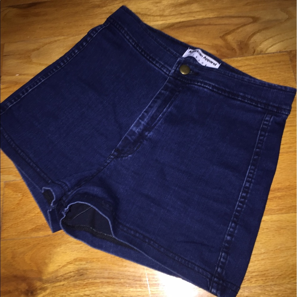 American Apparel high waisted Jean shorts