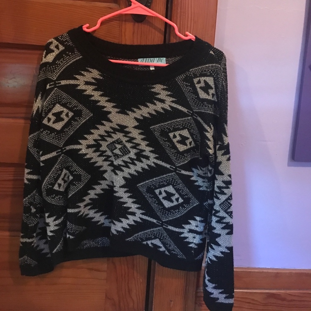 Size S black and gold sweater