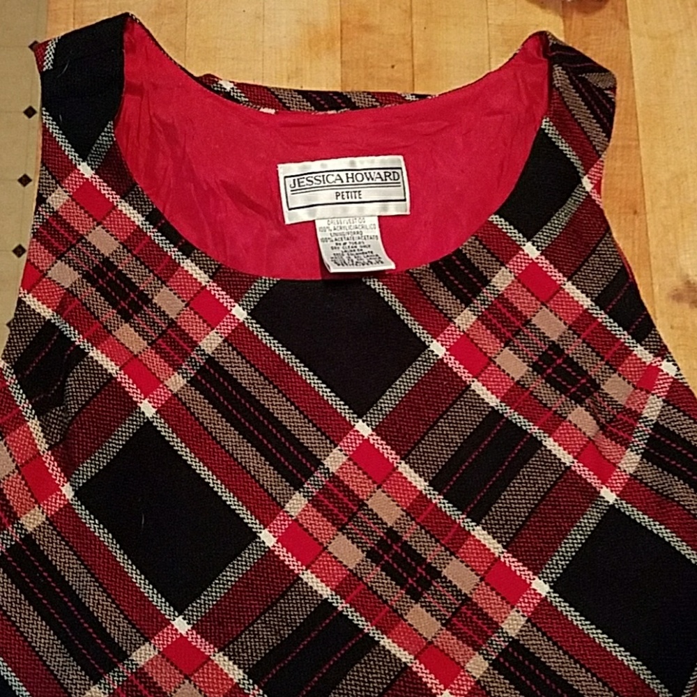 Vinatage Maxi plaid sleeveless dress size 12