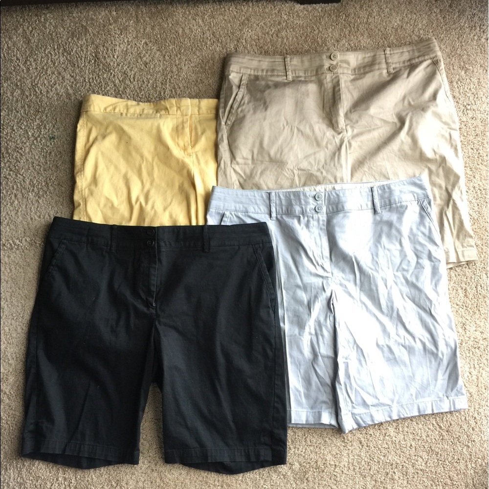 Four pairs of walking shorts