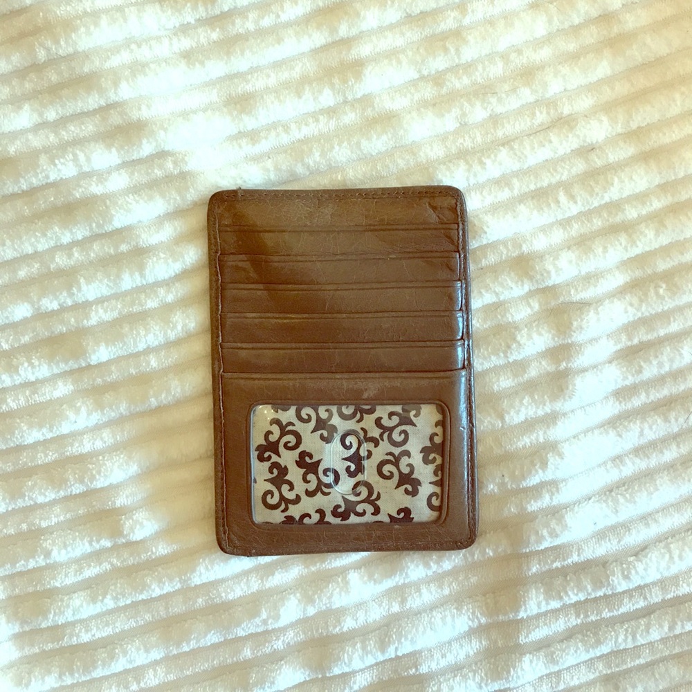 Hobo brown leather wallet