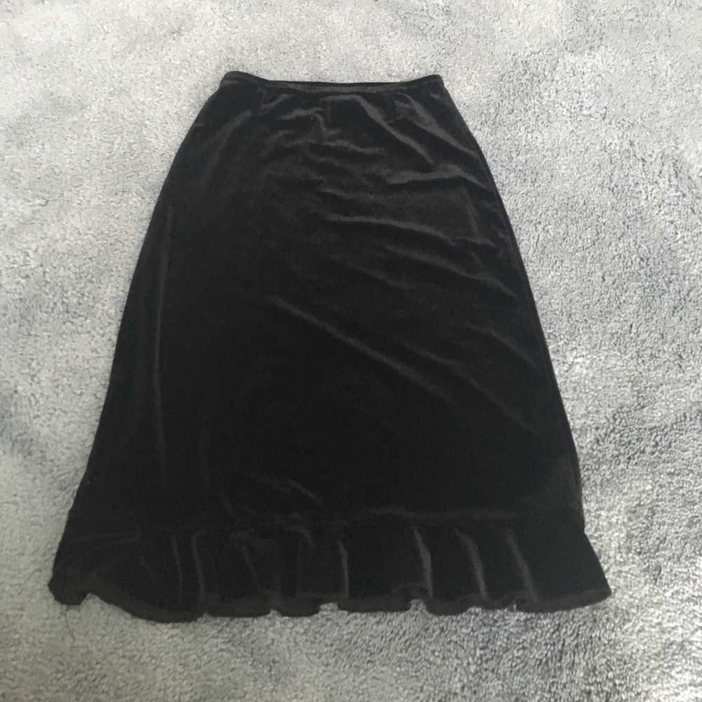 Velvet kids skirt