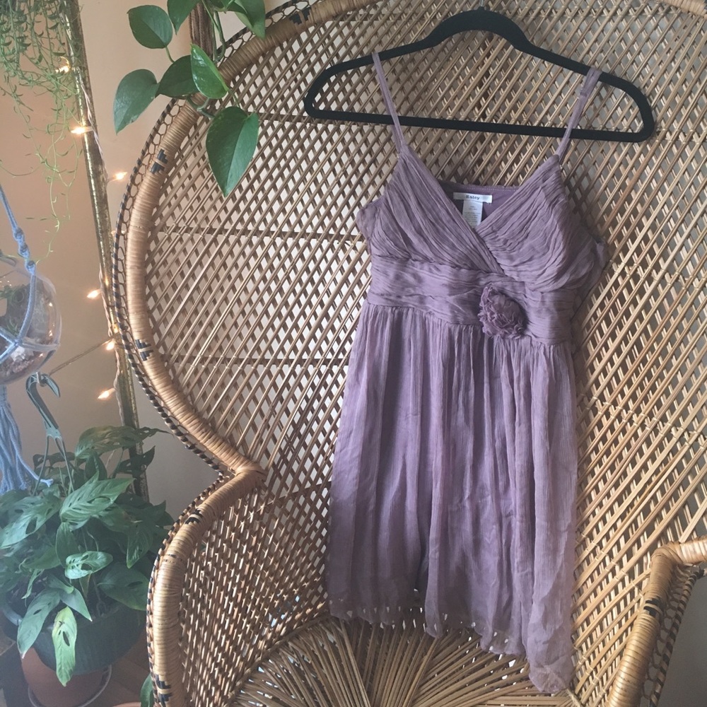 Esley 100% Silk Gauzy Mini Dress / Tunic