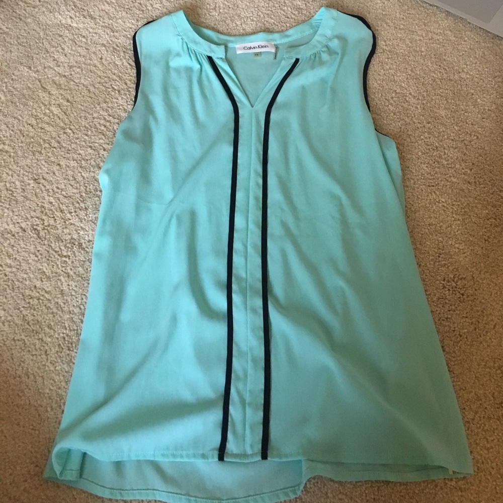 Calvin Klein Blue Lightweight Blouse