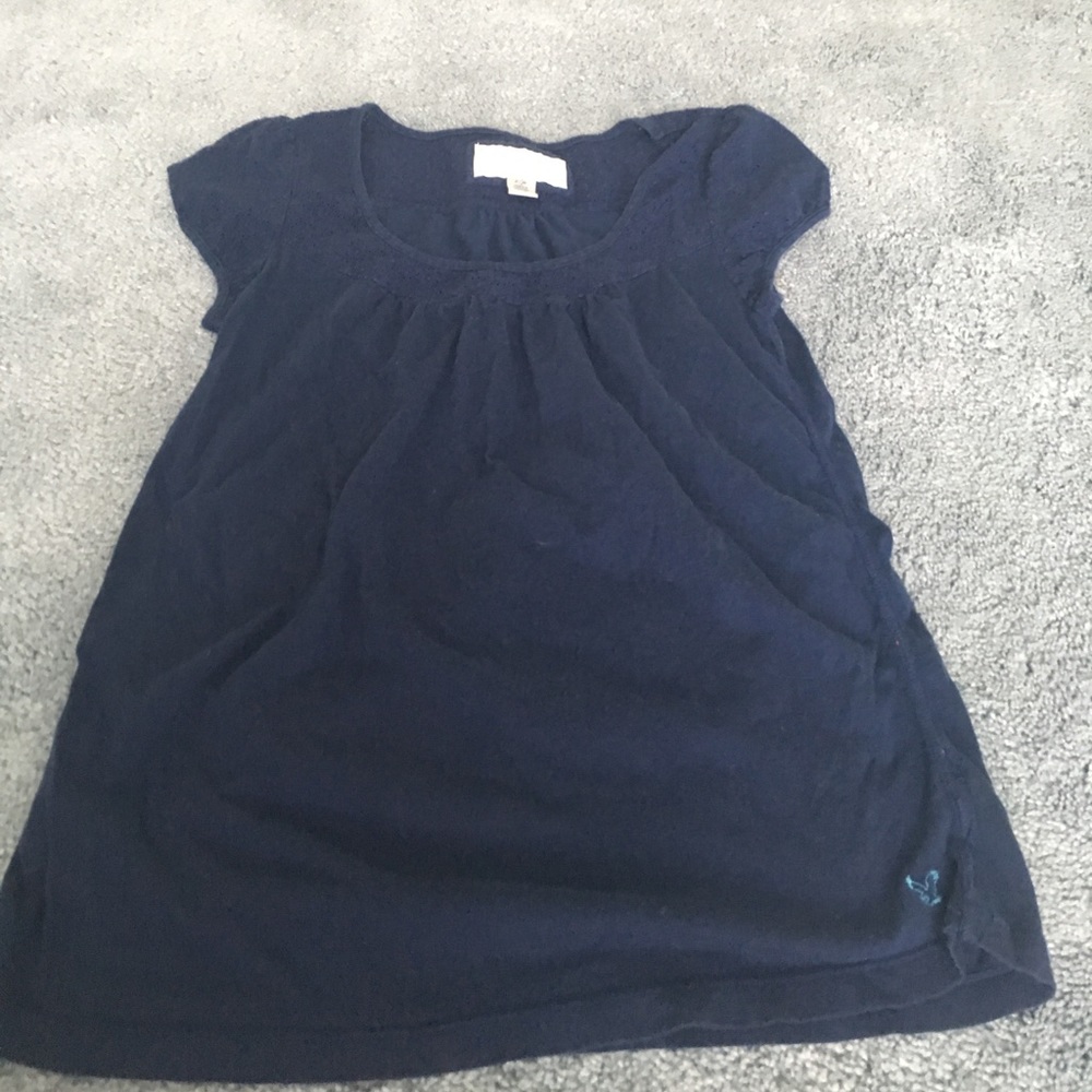 American eagle plain navy blue shirt