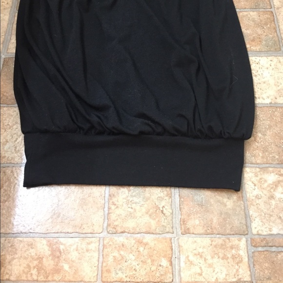 Black Little Dress with Gold, Black & Brown Straps - Picture 4 of 4