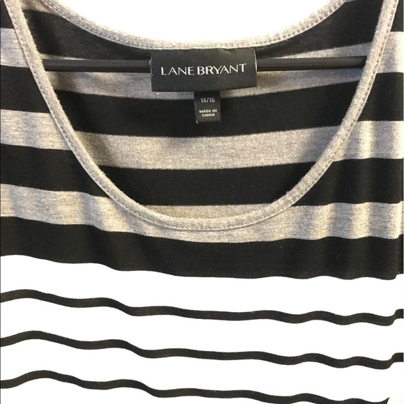 Lane Bryant 14/16 asymmetrical striped maxi - Picture 3 of 3