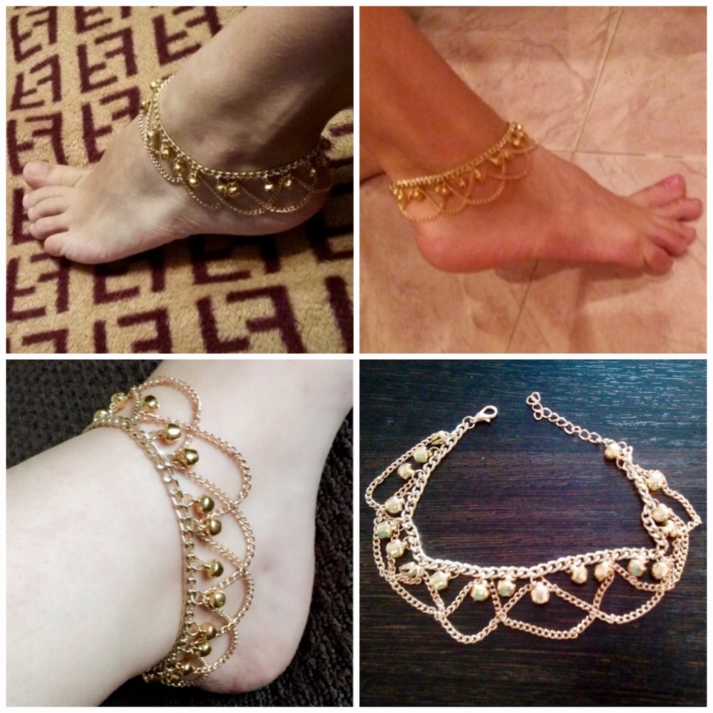 Gold Bell Anklet Summer Beach Ankle Foot Jewelry - Picture 8 of 8
