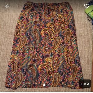 Rad paisley rainbow skirt