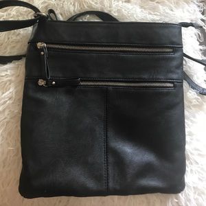 Black cross body purse