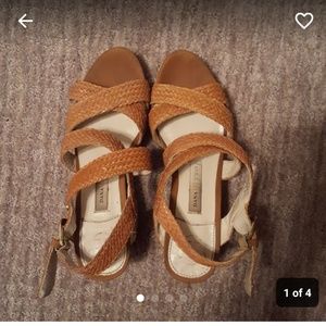 Classic and classy brown heeled sandals