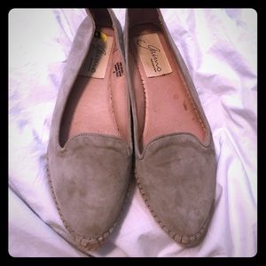 Suede grey gaiuno shoes. Very comfy :)