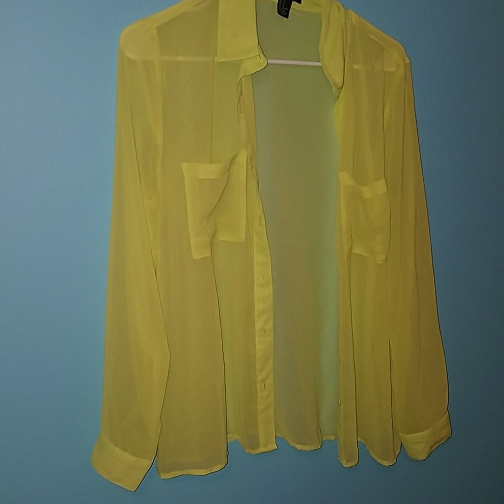 Lime green blouse