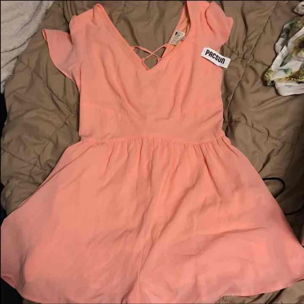Beautiful Peach, LA Hearts Brand Romper
