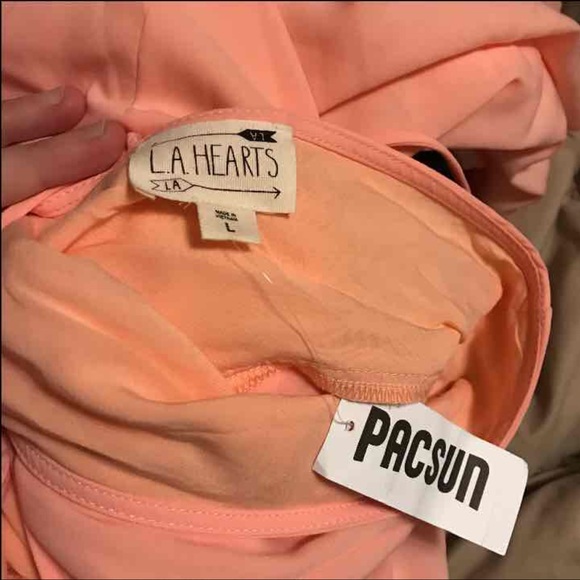 Beautiful Peach, LA Hearts Brand Romper - Picture 3 of 3