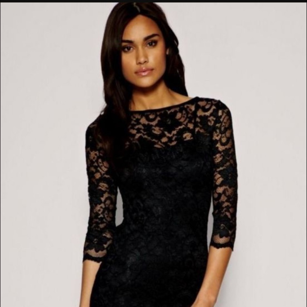 Black lace dress;NEVER WORN from FOREVER 21