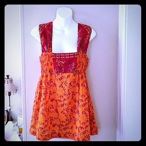 Free People Size 12(Medium)summer floral top. EUC