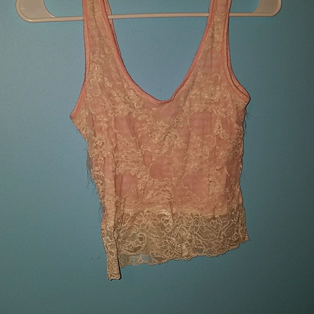Lace crop top