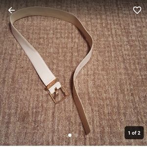 Nine West white belt