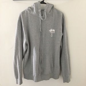 Stussy Gray Graphic Men's Hoodie XL