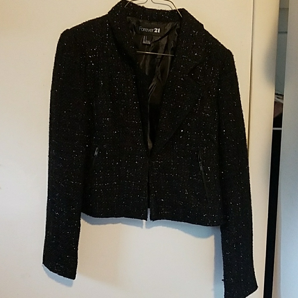 Forever 21 Jacquard knit blazer in small