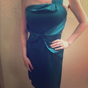 Banana Republic teal cocktail dress