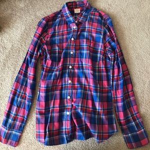 Button Down J. Crew Plaid Shirt